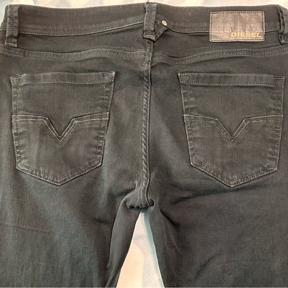 Diesel Larkee Black Straight Jeans W32 L30 | Spring Casual Stretch Denim - Picture 5 of 6
